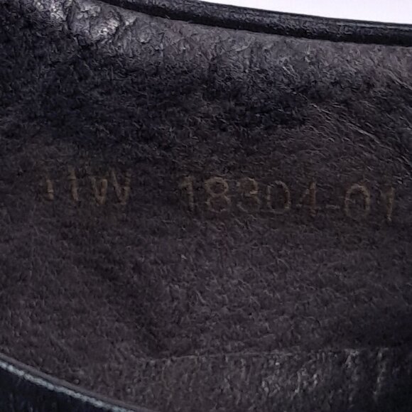 Florsheim Corbin Black Leather Dress Shoes Mens 11 WIDE Slip On Loafers 18304-01 - Picture 16 of 16